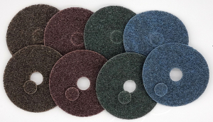 Vliesscheiben AB-DH Zwei starke Scheiben für den Winkelschleifer - AB-DH Vliesscheiben und F990S Fiberscheiben