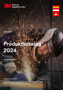 Erste Seite Produktkatalog 3M ASD 2024 3M Produktkatalog Schleifsysteme 2024